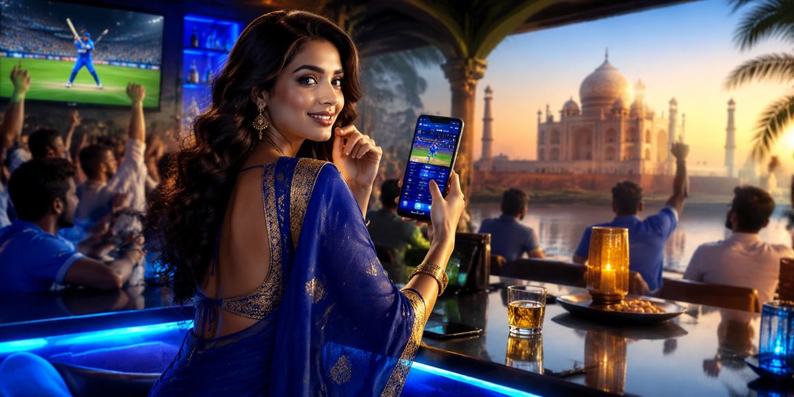 IPL cricket betting scene with Taj Mahal backdrop in Agra region