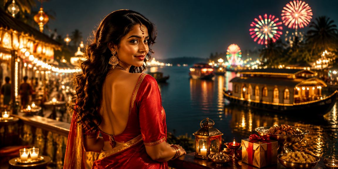 Scenic Kerala backwaters with focus on mobile betting